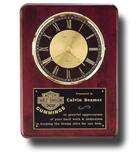 Rosewood Brass Clock 1