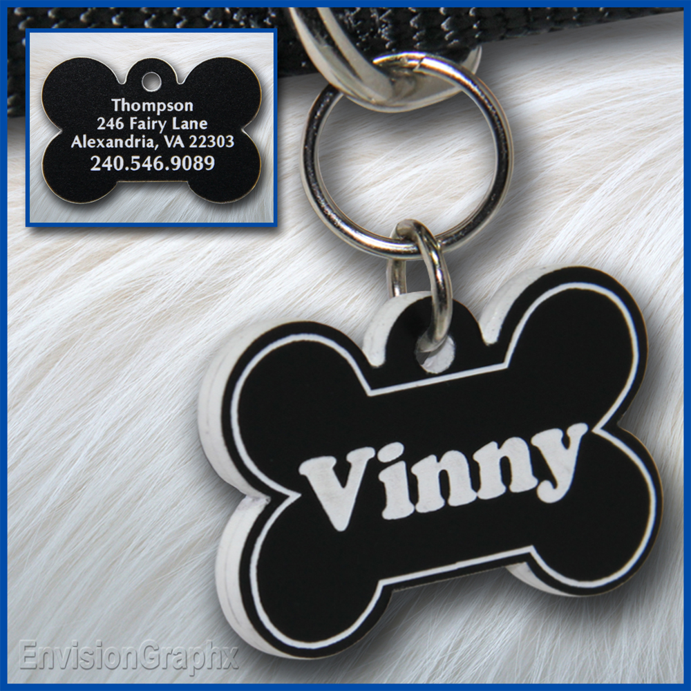 Pet ID Tag, black