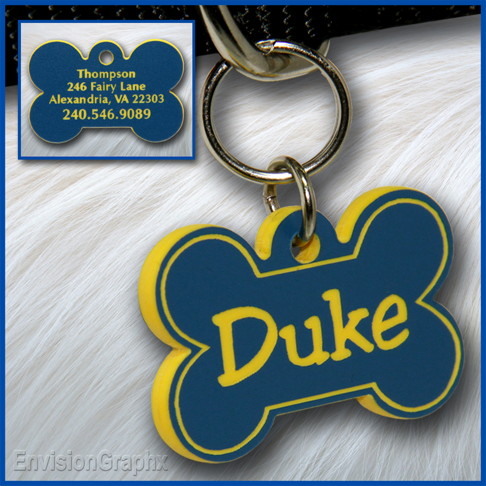 Pet ID Tag, blue