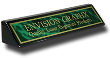 Green Brass Black Piano Finish Wedge