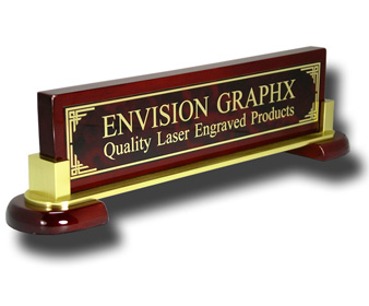 Red Designer Brass Piano & Metal Name Bar