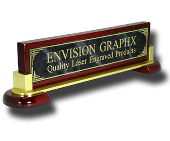 Gray Designer Brass Piano & Metal Name Bar