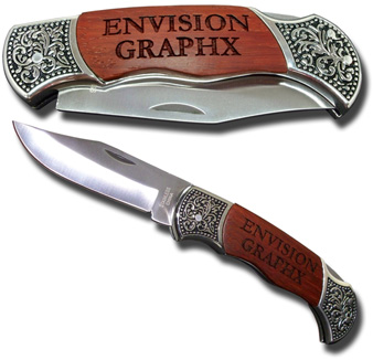 Rosewood DecoGrip Pocket Knife