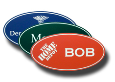 Oval Name Badges