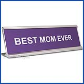 Funny Lavender Desk Name Plate, Best Mom Ever Mother's Day Gift, Mother's Day Gift