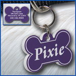 Pet ID Tag, Lavender, Purple