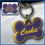 Pet ID Tag, purple