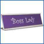 Funny Desk Name Plate Boss Lady Lavender