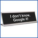 Funny Desk Name Plate Google It