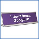 Funny Desk Name Plate Google It Lavender