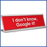 Funny Desk Name Plate Google It