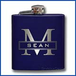 MONOGRAMFBL - Monogram Flask Blue